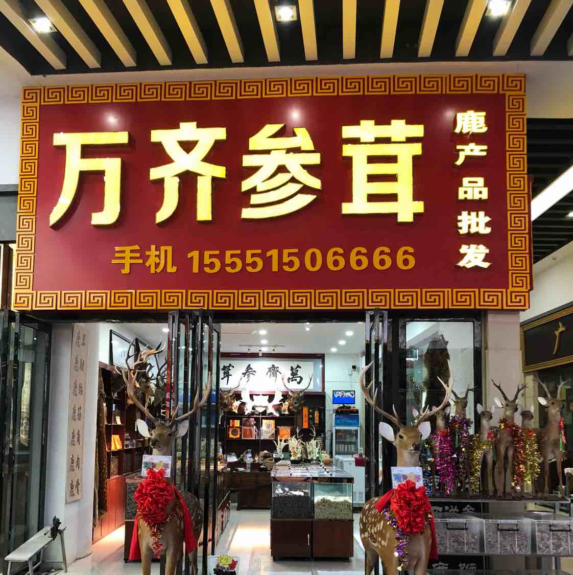 万齐参茸-鹿产品批发的店铺_康美中药城